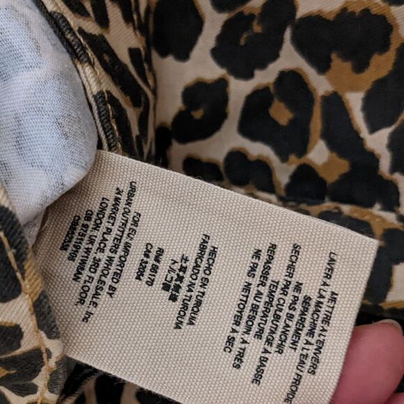 Free PEOPLE We the free Leopard high waist Skinny Jeans size 25 B1 - Picture 3 of 12